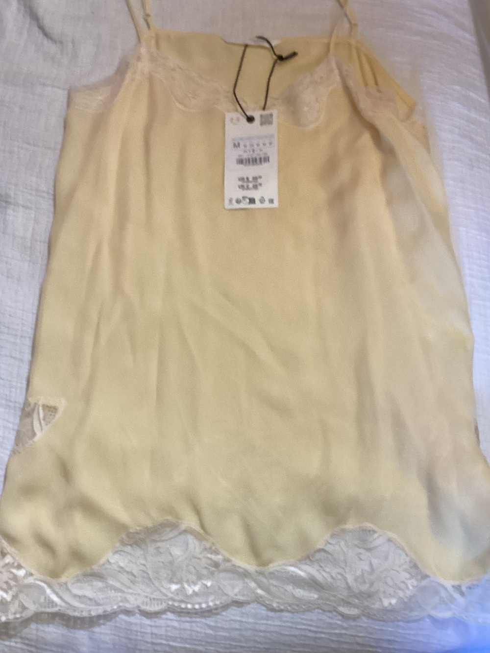 Zara  Lace-Trim Slip Cami